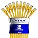 Cat 6 Ethernet Cable 6 ft - with a Flat, Space-Saving Design High-Speed Internet Network LAN Patch Cable, RJ45 Connectors - 6ft Yellow 10 Pack - Perfect for Gaming, Streaming, and More