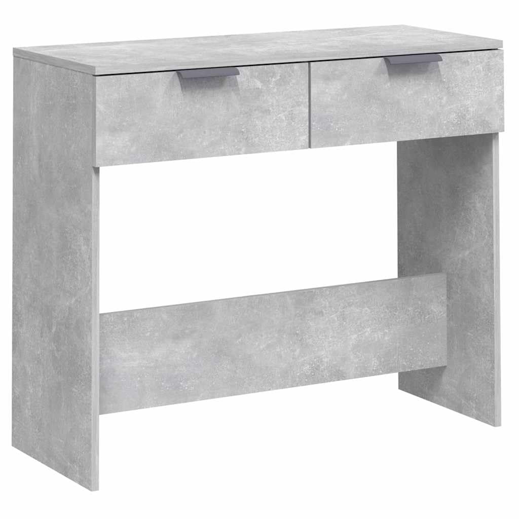 Drewnopochodne z 2 szufladami do przedpokoju szary 90x36x75 cm
