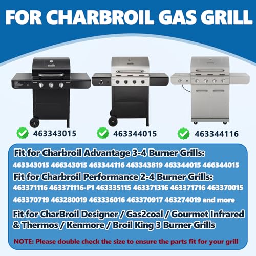 Image of SafBbcue Cooking Grates for Charbroil Advantage 463343015 463344015 463344116 4 Burner Grill Replacement Parts, Grill Grids for Char-Broil 463371116 466642616 Gas2coal 463340516, Replace G467-0002-W1