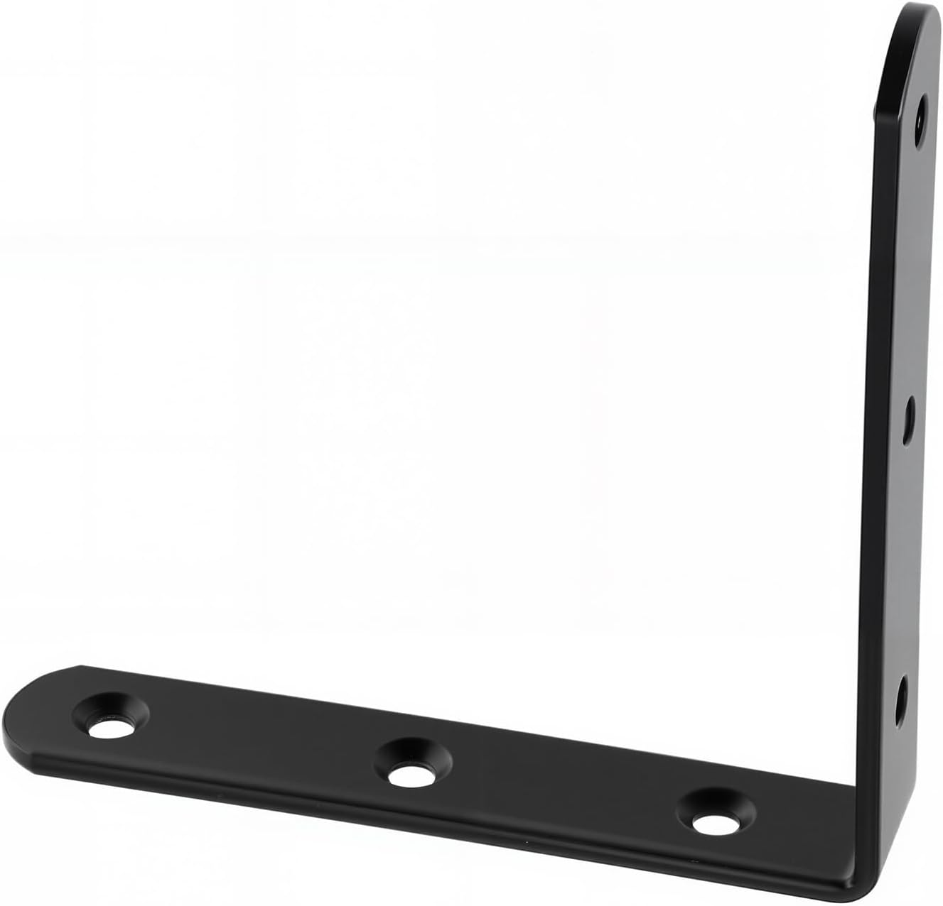 30 Pack Black L Bracket, 4 x 4 Inch Heavy Duty Corner Brace Bracket, Shelf Bracket for Wood Chair Bookshelf Cabinets Furniture, with Screws