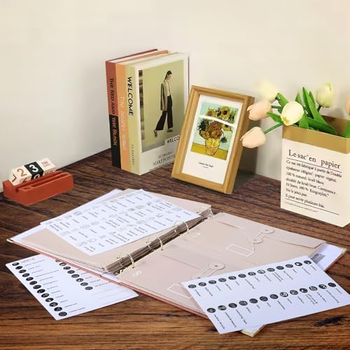 Important Document Organizer, Folio Folders with Pockets, Expanding File Folder for Important Papers, Emergency Binder, Birth Certificates, Social Security Cards, and Passports, Anti-Lost Binders - Thumbnail 6