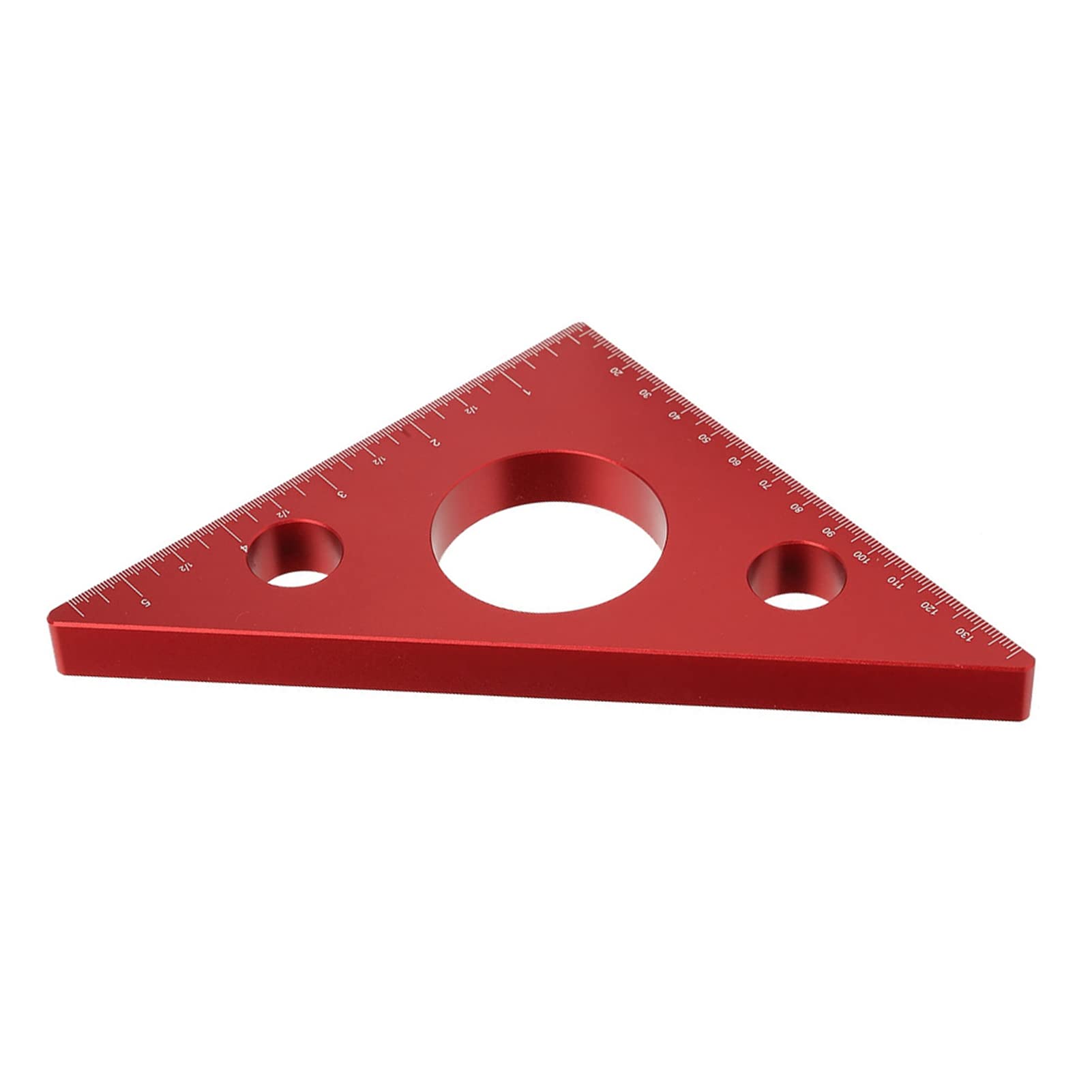 Righello Triangolare Professionale in Lega di Alluminio per la Lavorazione del Legno, con tacche di misurazione Precise per Il Fai da Te.