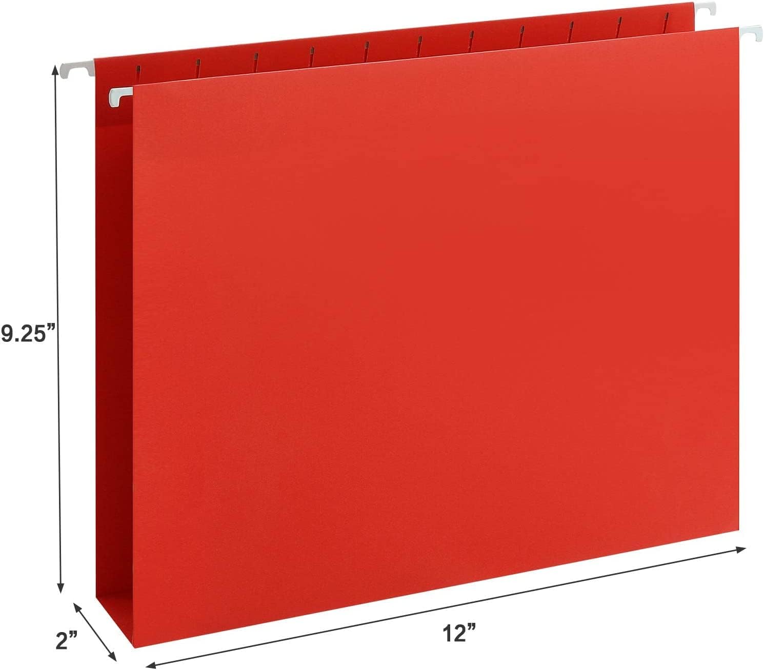 HERKKA Extra Capacity Hanging File Folders, 60 Pack Reinforced Letter Size Hanging Folders with Heavy Duty 2 Inch Expansion, Designed for Bulky Files, Medical Charts, Adjustable Tabs, Assorted Colors - Image 2