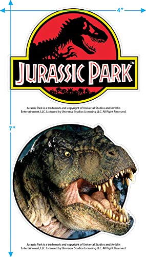 Popfunk Classic Jurassic Park Logo Unisex Adult T Shirt4