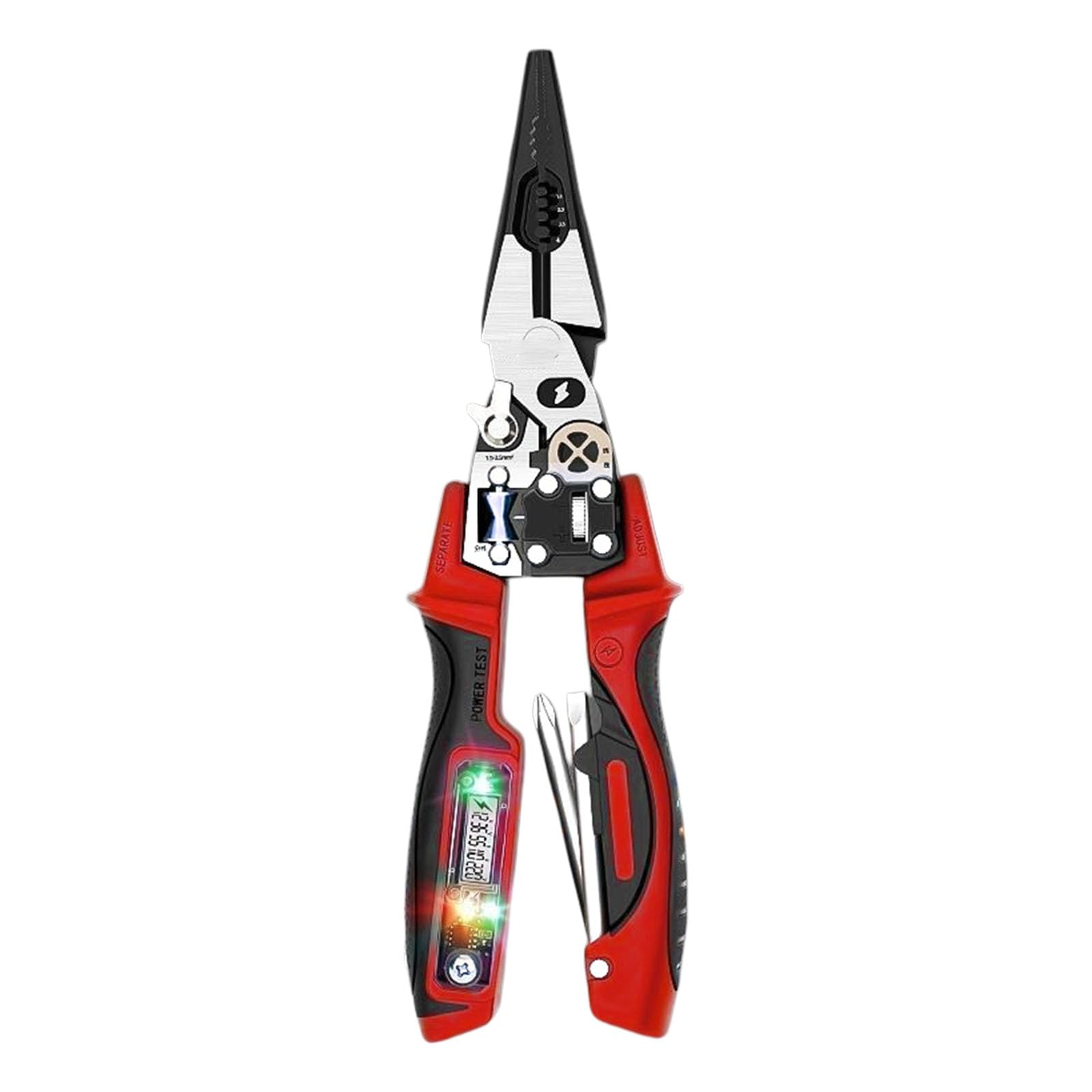Wire Stripping Pliers with Electricity Measurement Electrician Plier Multifunctional Stripping Plier for Cutting Multifunctional Strippers with Electricity Measurement