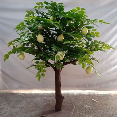 Árbol Falso con Frutas Amarillas, árbol de cítricos Falso for Oficina en casa Interior, decoración de Oficina en casa, inauguración de la casa(7M)