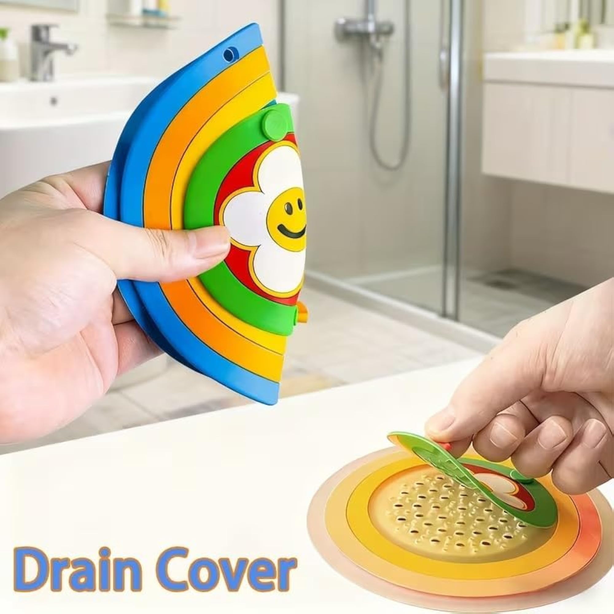 2-in-1 Silicone Drain Cover Pack of 2