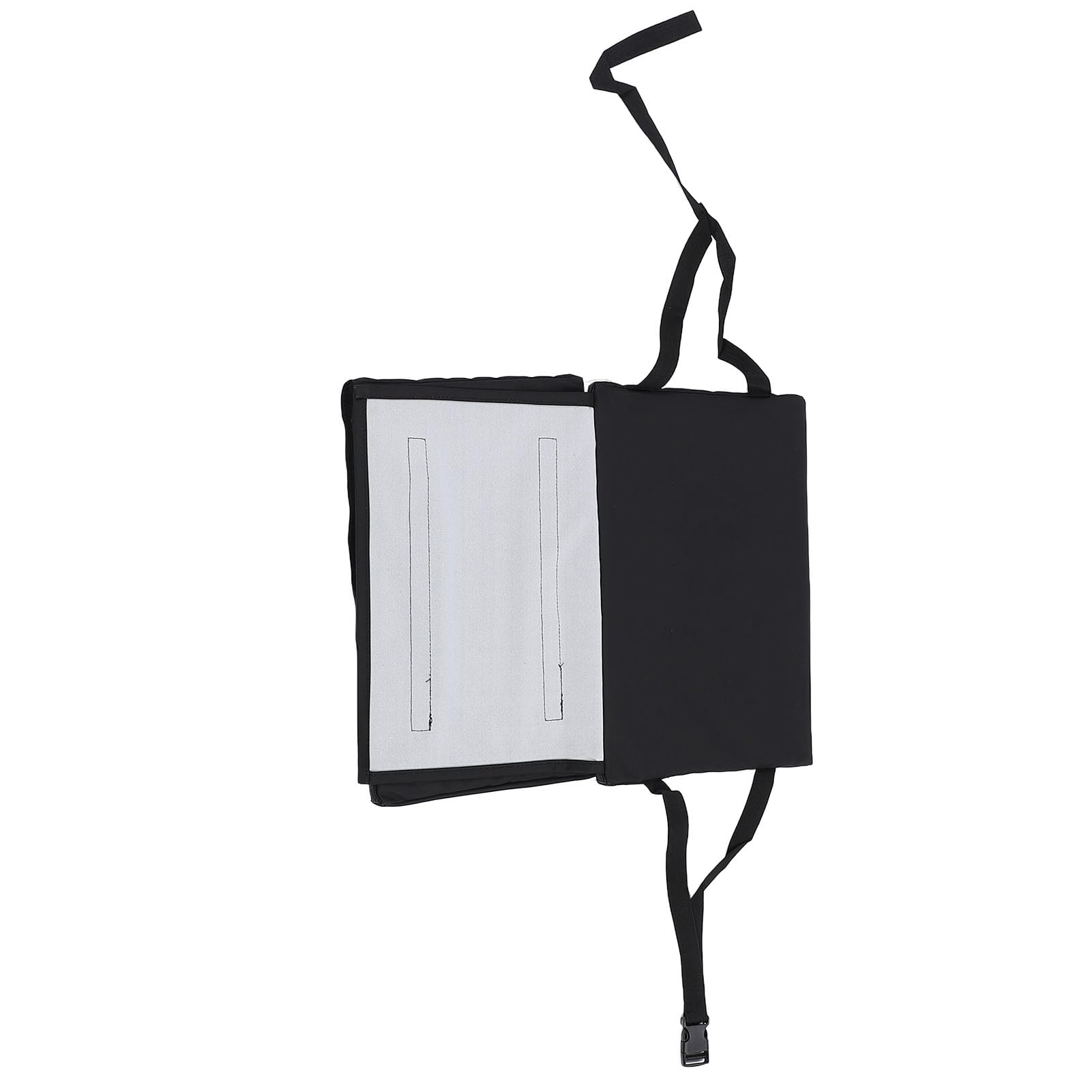 Extensor de Reposapiés para Silla de Ruedas, Cojín Elevador con Soporte para Pantorrillas para Paseos en Casa, Reposapiernas de Cuero PU Negro para Silla de Ruedas, 16 X 20 X 1