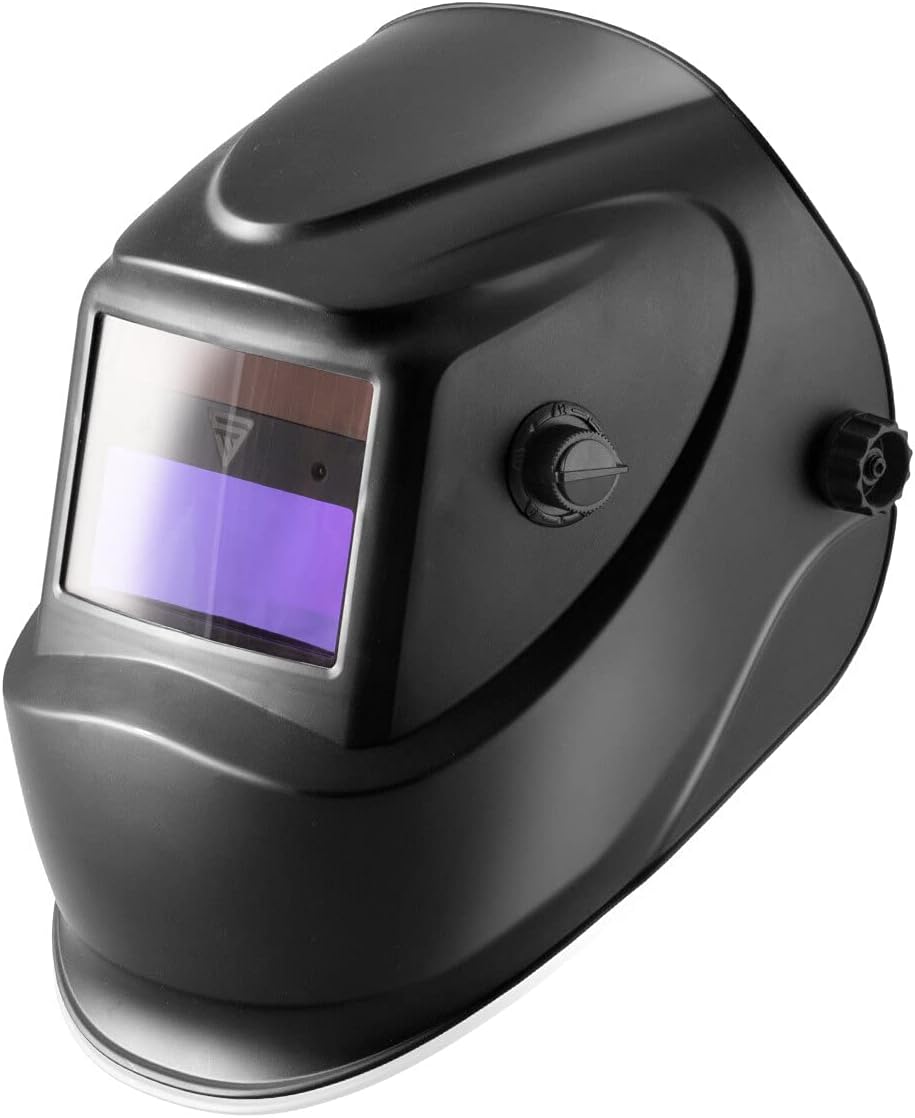 STAHLWERK ST-450R automatic welding helmet, fully automatic darkening, adjustable sensitivity & reaction time + incl. 5 replacement disks, 7 years warranty