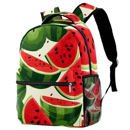 Sac à dos de voyage motif pastèque multicolore pour filles et garçons