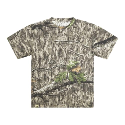 Mossy Oak Mens Camo Hunting Shirt Short Sleeve Cotton