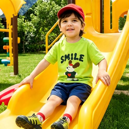 Image of Toddler Boys 4 PCs T-shirts and Shorts Set Baby Summer Clothes Outfit