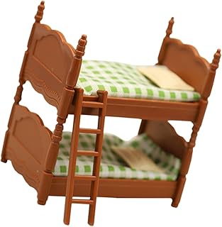 Toyvian 1 Conjunto De Casa De Bonecas Cama De Casal Bonecas Em Miniatura Mini Acessórios Mini Móveis Mini Beliche Conjunto De Beliche Em Miniatura Modelo Mini Casa Cama De