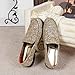HLLQ Men's Fashion Sparkle Loafers for Prom Graduation Party and Wedding Size 10 A-Gold