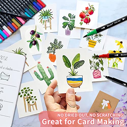 Dual-Brush-Markers-for-Adult-Coloring-Books-24-Colored-Fine-Point-Marker-Pen-for-Back-to-School-Supplies-Bullet-Journaling-Note-Taking-Drawing