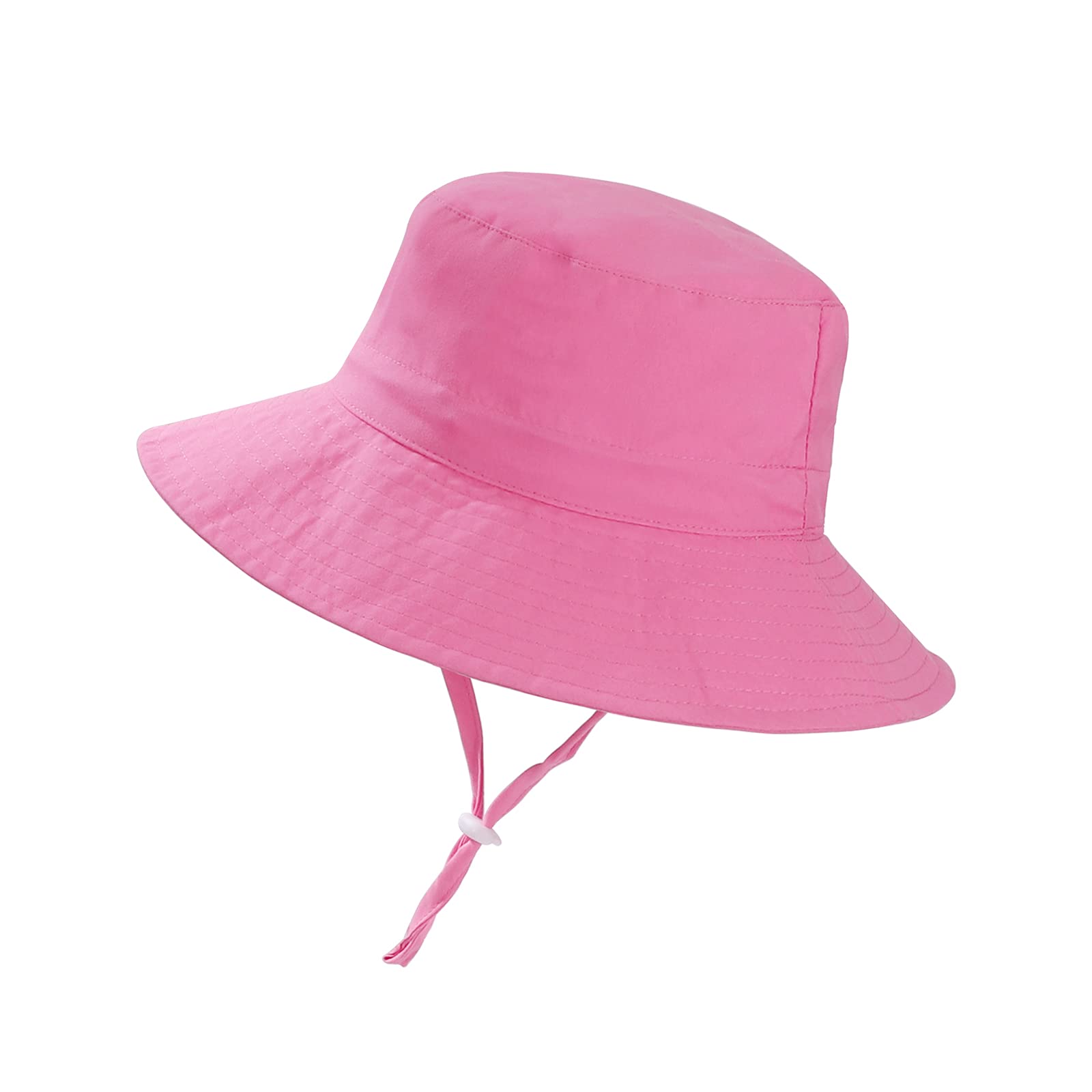 ISIYINER Sombrero de Sol para Bebé Niña Ajustable Gorro Verano de Pescador para Niños ala Ancha Sombrero Bob Protección Solar UPF 50 para Exteriores Natación Playa Piscina