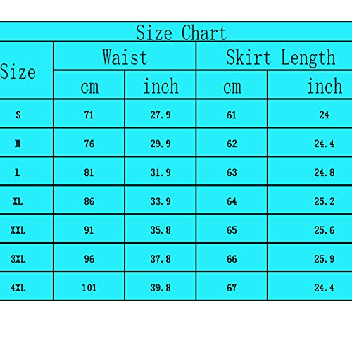 Goobgs Musever Women's Pleated Vintage Skirts Floral Print Casual Midi Skirt Red-White Dot L #TOP1