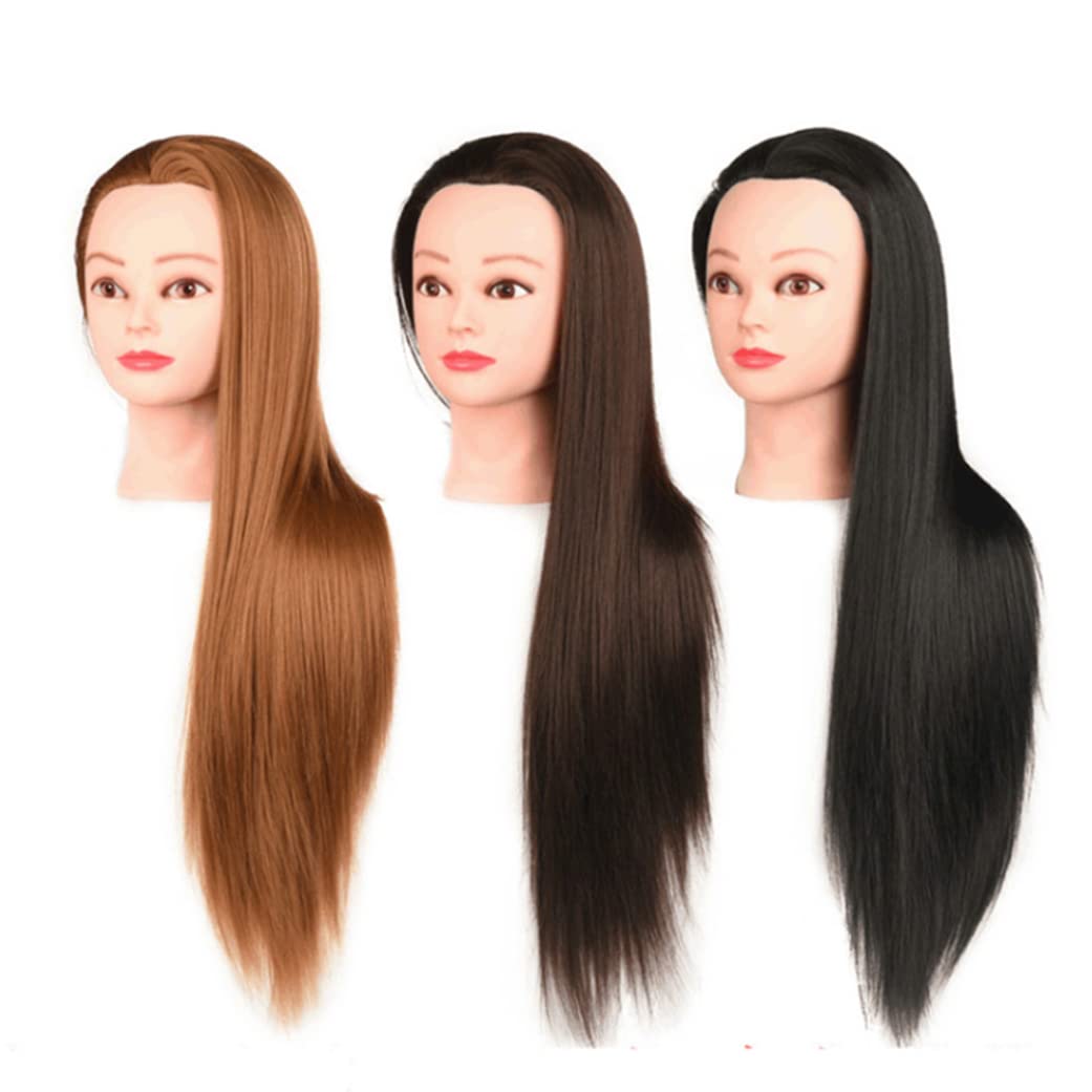 Schaufensterpuppenkopf mit Haaren, 24,8 -Zoll -Friseur Training Kosmetologische Puppe