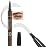 Kaely Eyebrow Pencils for Women, 4 Tip Magical Precise Waterproof Brow Pen, Microblading Eyebrow Contouring Pen, lapiz de cejas 3d Eye Brow Gel, 24h Smudge Proof,03 Black Brown