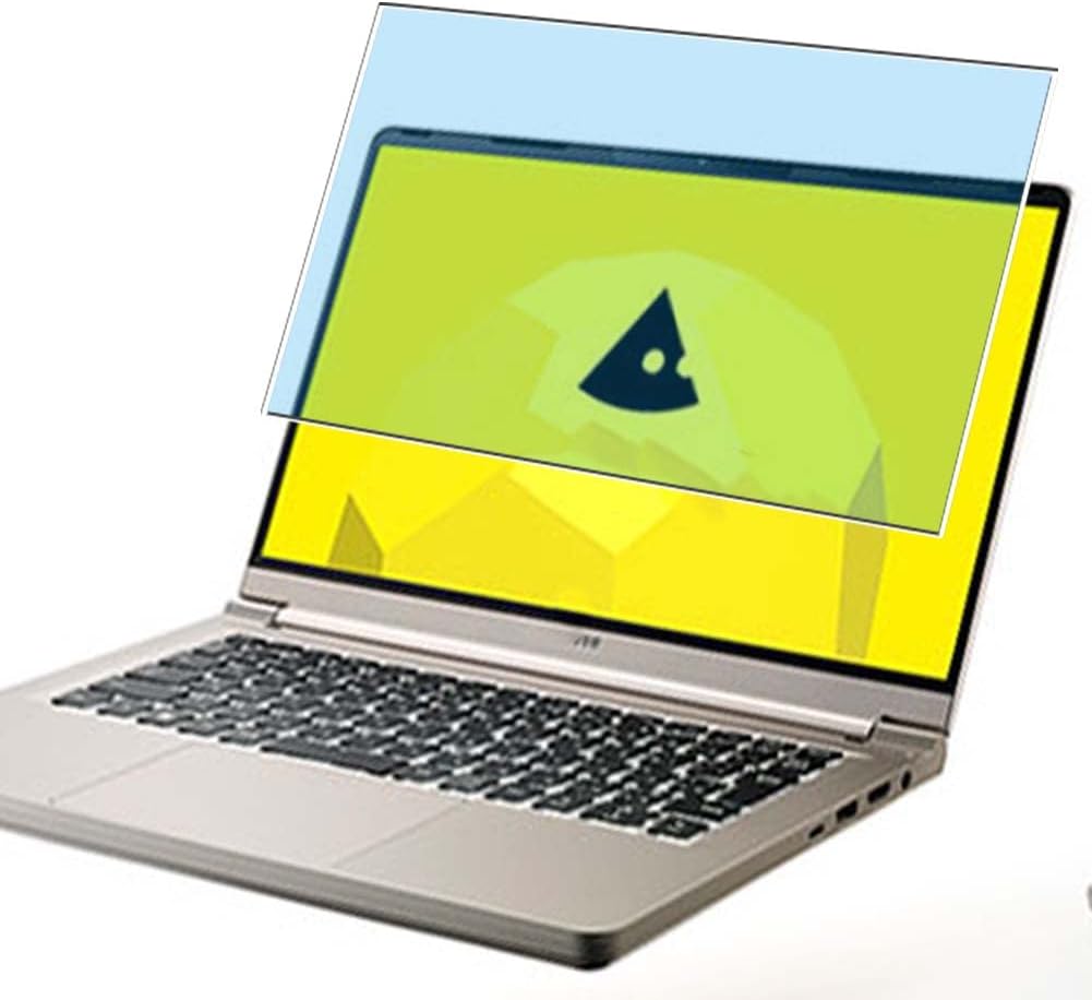 Puccy Anti Blue Light Tempered Glass Screen Protector Film, compatible with mouse computer B4 14" Laptop (Active Area Cover Only) Protective Protectors Guard