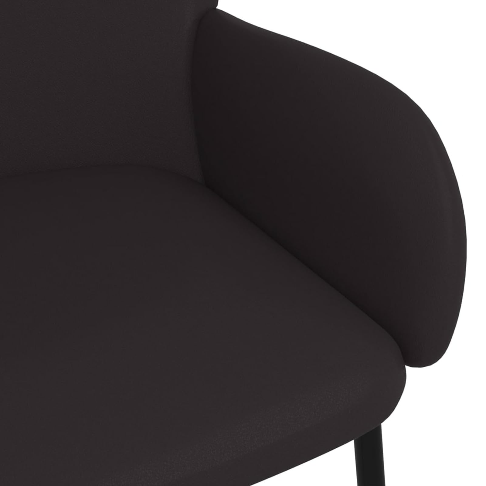 ZEYUAN Sillas de Comedor 2 Unidades Cuero sintético Negro, Sillas Cocina, Sillas Nordicas, Silla Salon, Sillas Sala De Espera, Mueble Salon - 344761