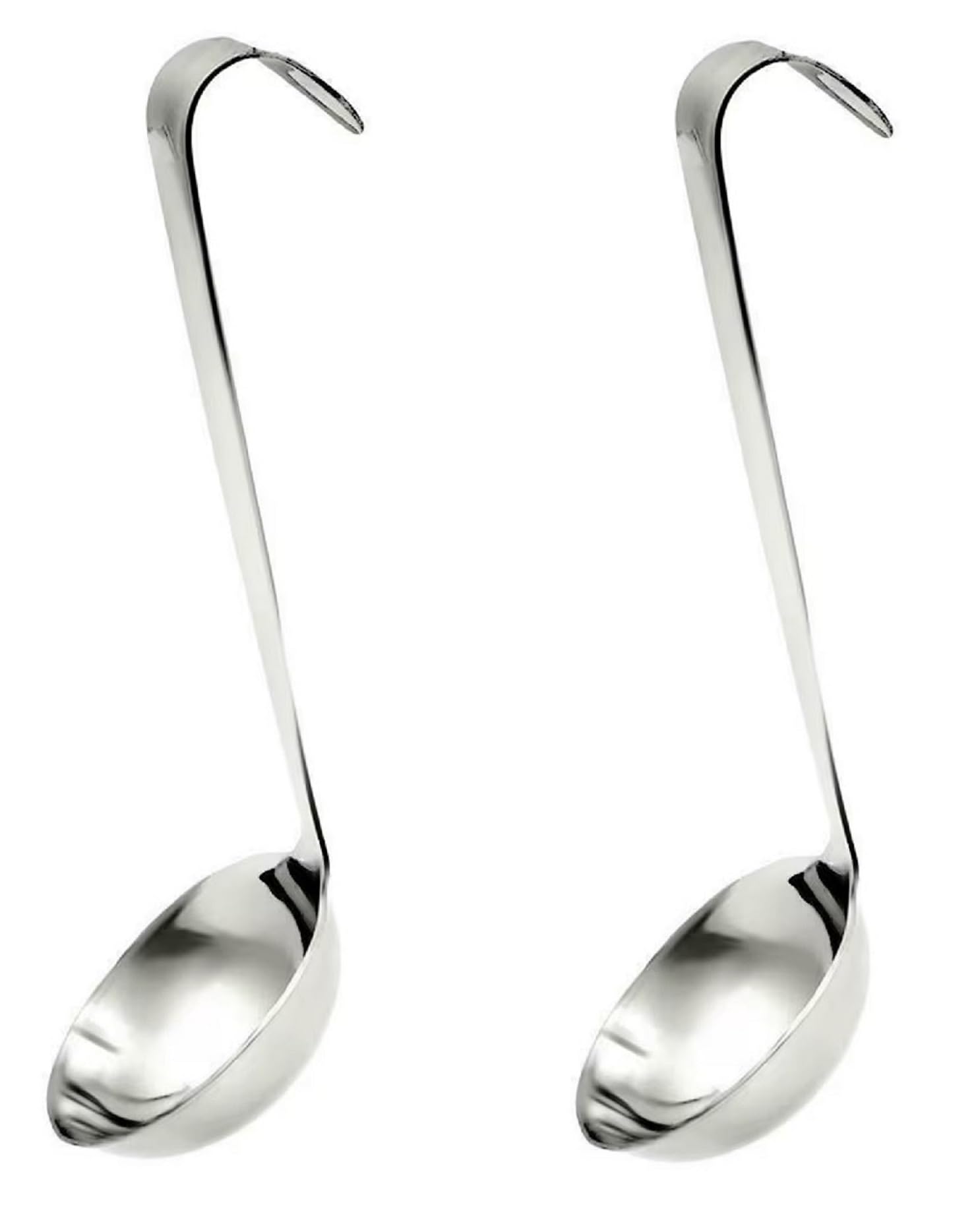 Dynore Stainless Steel Jointless Oil Ladle/Ghee Ladle 16 cm Long - Pack of 2-image-38