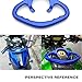 Motorcycle Passenger Grab Bar, for Yamaha YZF R1 R3 R6 R25 / MT 03 07 09 Tracer / FZ1 FZ6 FZ8 XJ6, Fuel Tank Armrest Front Passenger Hand Grip, CNC Process Aluminium (Blue)