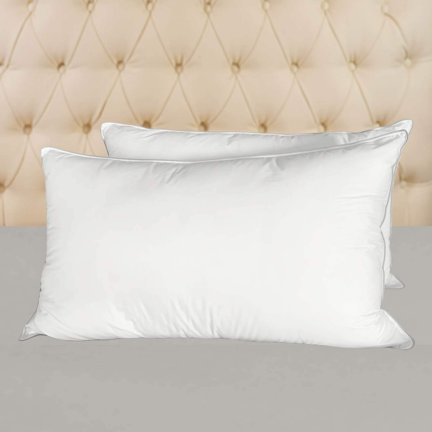 Natural Comfort Allergy Shields Luxurious Down Alternative Pillows 40 oz Fill Set of 2