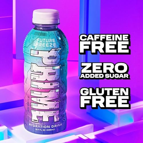 Image of PRIME Hydration Drink, Future Freeze, 16.9 FL oz 500ml (Product Of USA) With 1 Unit Flavourito Kunafa Chocolate 20g Free From DECADENT