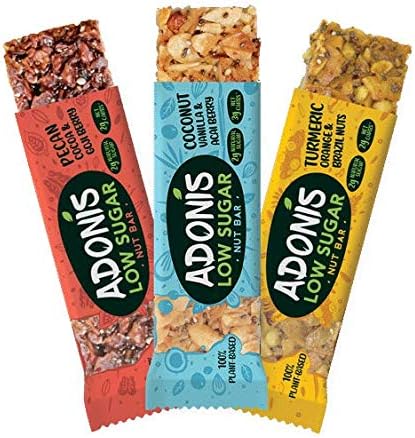 Adonis Low Sugar Mixed Nut Bar Box | 100% Natural, Low Carb, Vegan, Gluten Free, Keto, Paleo (10)