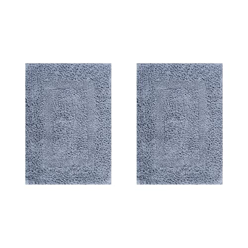 Better Trends 2 Piece Bathroom Rugs Set 100% Cotton Extra Soft Tufted 17