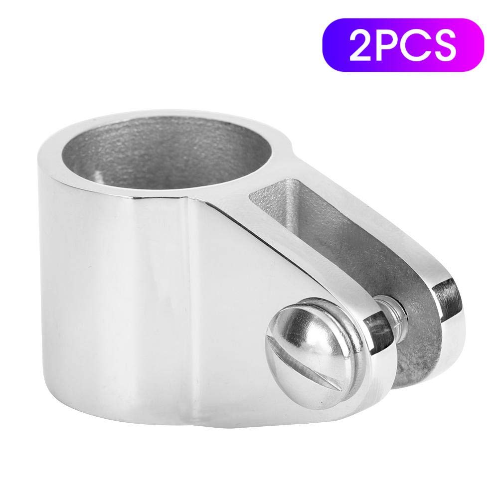 Marine Hardware Aufsteckbar, Marine Marine Jaw Slides, 2Pcs Edelstahl Bimini Top Marine Hardware Fitting für aufblasbare Fiberglas Yachten(25mm)