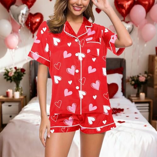 Ensemble deux pièces femme : chemisier et short imprimés amples 18#Z - 3