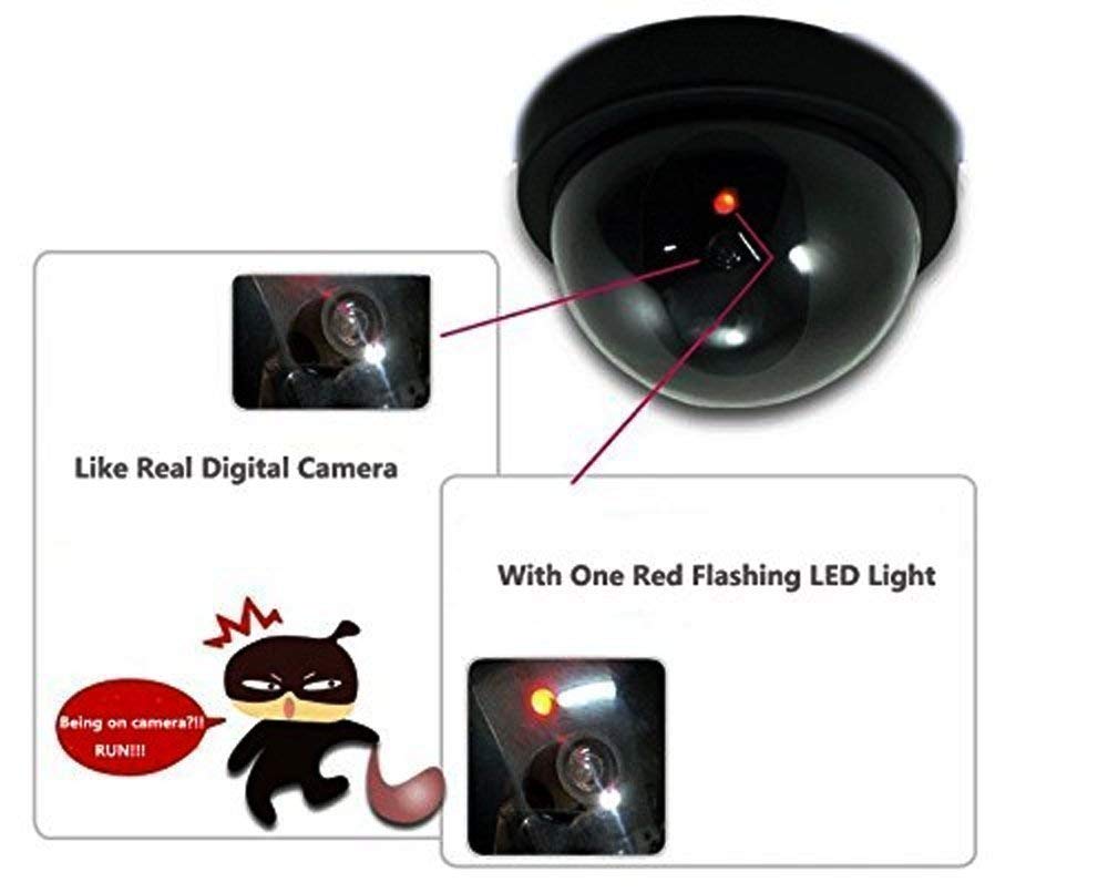 Dummy Fake Security CCTV Dome Camera with Flashing Red Led Light — Amazon image 2