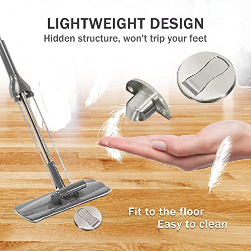 Floor Mount Magnet Door Stopper - Invisible Magnetic Door Stop, Magnets Door Stops Wall Prop Hold Open Doorstop, With 3M Adhesive No Drilling, For Home Office Bedroom Door Stop #TOP2