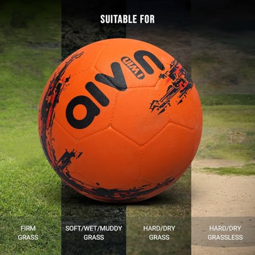 Image of Aivin Strong Football Size 5 Rubber Moulded Soccer Ball Men Women