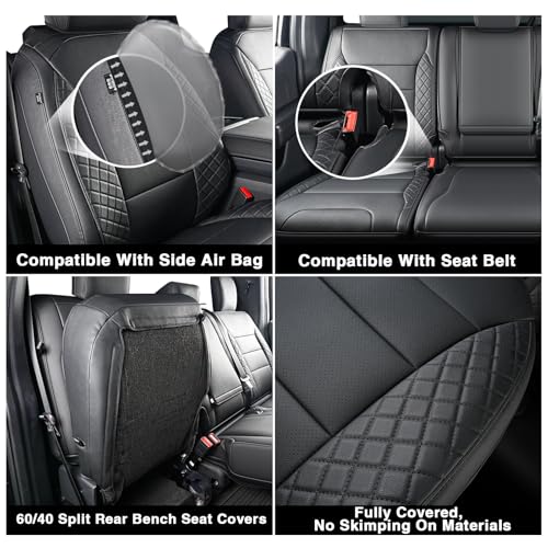 TGKUD F150 Leather Seat Covers