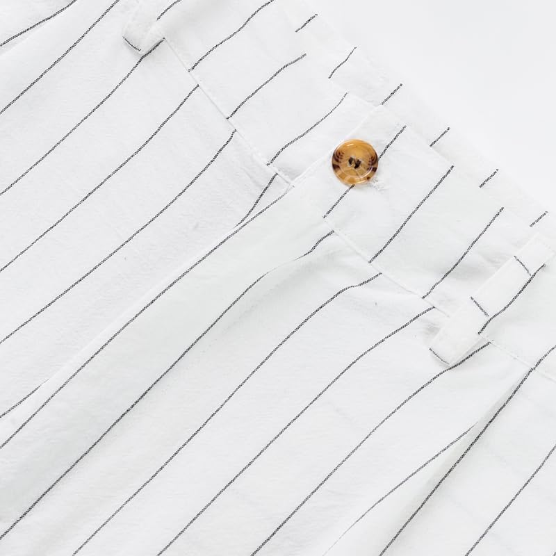 Mens Linen Pant Casual Lightweight Summer Pants Loose Fit Yoga Beach Lounge Trousers with Pockets4