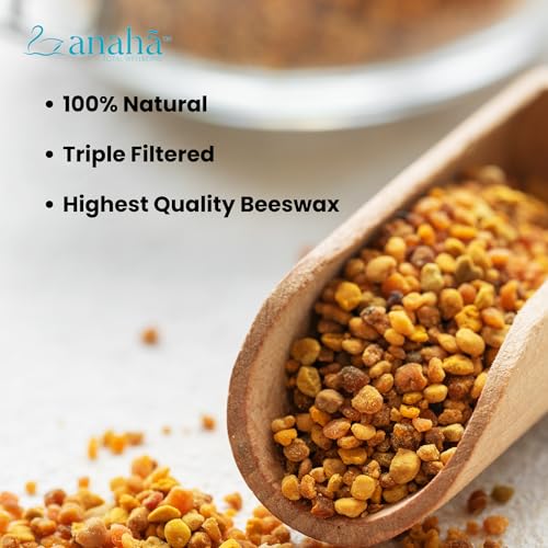 Image of Anaha Yellow Beeswax Pellets (400 g) | Triple Filtered, 100% Pure & Cosmetic-Grade | for Lip Balm, Lotions, Candles, Soaps, and Body Care Products
