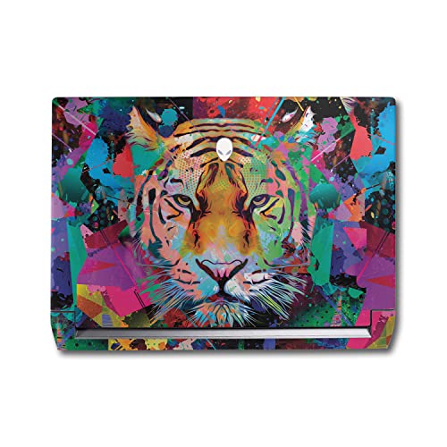 Image of MightySkins Skin Compatible with Alienware M17 R5 (2022) Full Wrap Kit - Neon Tiger | Protective, Durable, and Unique Vinyl Decal wrap Cover | Easy to Apply & Change Styles | Made in The USA