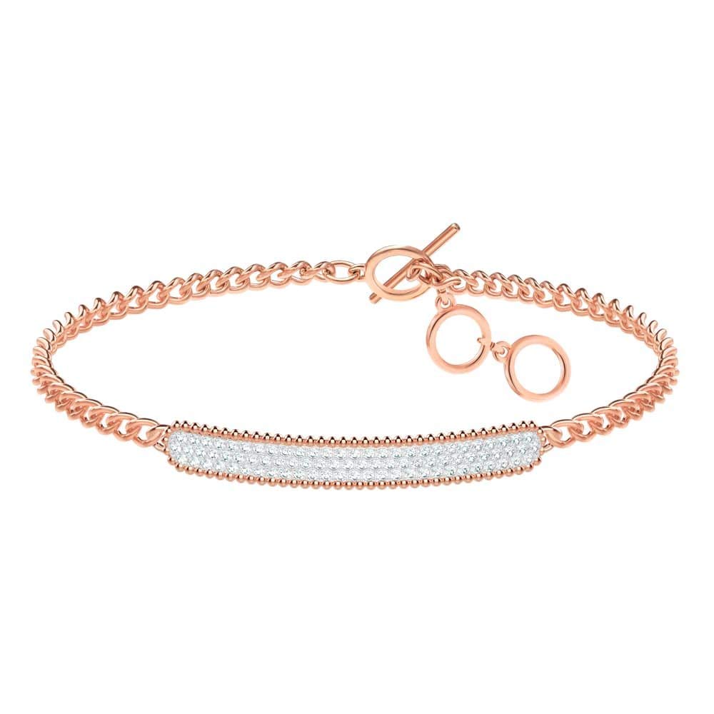 SWAROVSKI Locket Bracelet - White - Rose Gold Plating - 5367822