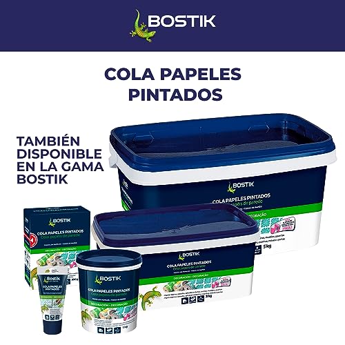 Miniatura 7 de Bostik Cola Papeles Pintados Blanco, Cola Papel Pintado Pared, Adhesivo Reparador, Acabado Final Transparente, Todo Tipo De Papeles Pintados, Ideal Para Esquinas Y Juntas, Listo Para Usar, Tubo 100 G