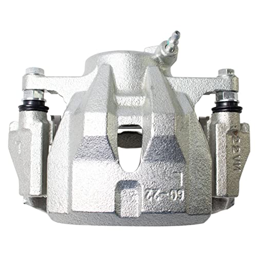 Image of TRQ Front Left Brake Caliper w /Bracket Drivers Side | For 2009-2010 Pontiac Vibe 2008-2014 Scion xD 2009-2018 Toyota Corolla 2009-2013 Matrix