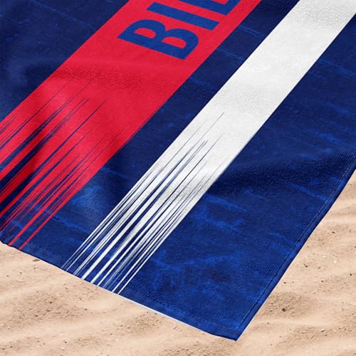 Image of Northwest NFL Buffalo Bills Microfiber Beach Towel, 30 x 60 Inches - Quick Dry, Sand Resistant, Lightweight, Highly Absorbent, Blitz Design