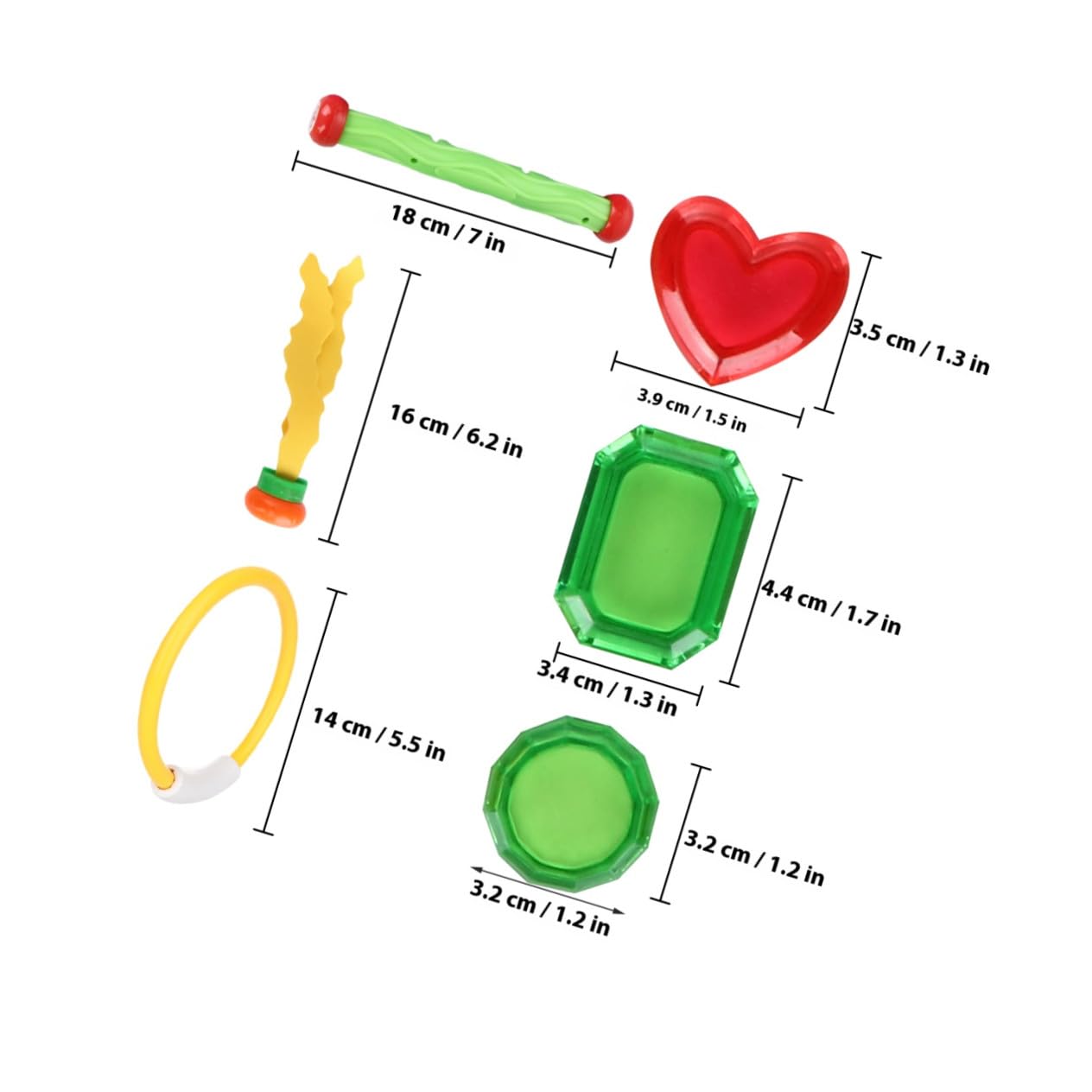 Mikikit Lot de 21 Jouets De Plongée Garçon Et Filles Ensemble Anneaux Et Bâtons De Plongée Plastiques Colorés, Âge Débutant, pour Piscine Et Jeux Aquatiques, Accessoires Ludiques sous-Marins