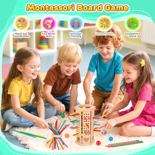 Juego de Mesa Montessori de Madera para Niños miniatura 2