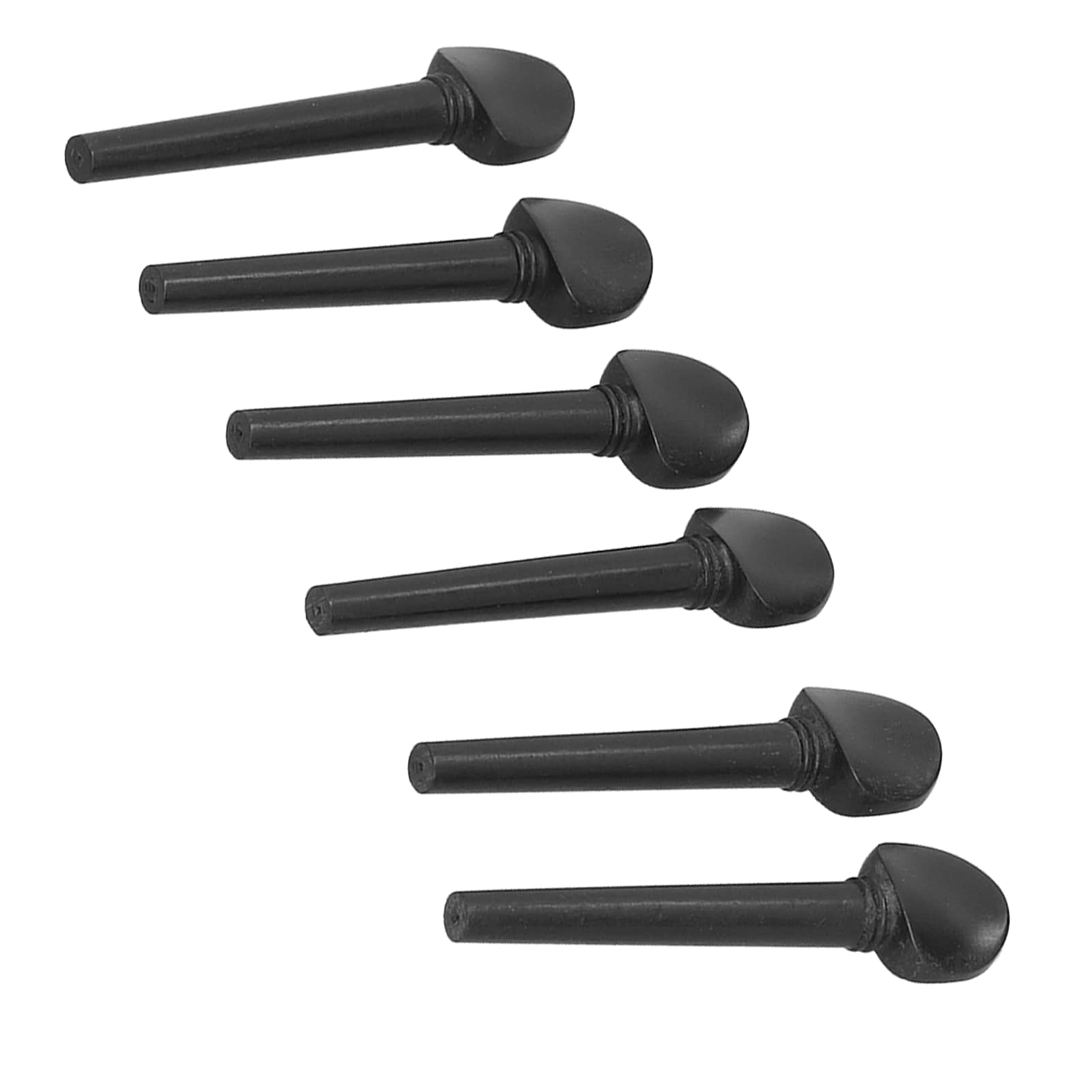 12 Pièces Cheville en ébène, 8.7 Cm Cheville de Corde de Réglage en Bois Accessoires D'instrument de Musique de Remplacement avec Fisheye pour Violon de Violon Oud
