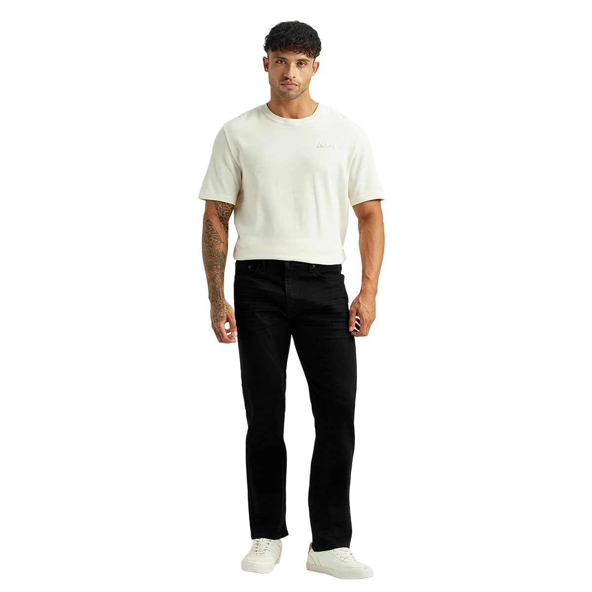 Men's 513 Black Slim Straight Fit Mid Rise Jeans-image-31