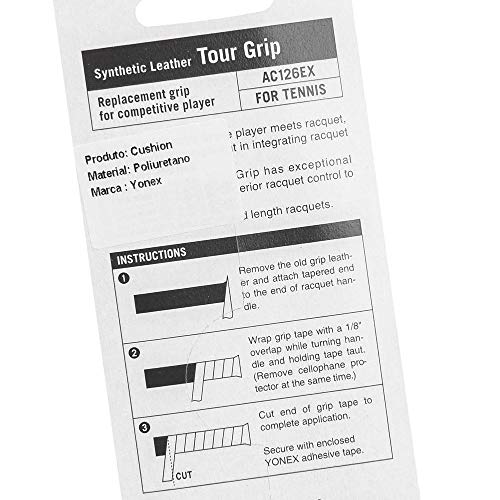Cushion Yonex AC 126 Tour Grip Cartela,Preto,Cartela