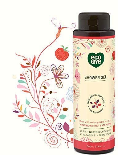 Miniatura 3 de ecoLove Champú natural, acondicionador y gel de baño hidratante, para cabello normal y graso - Con extracto orgánico de tomate y remolacha sin SLS